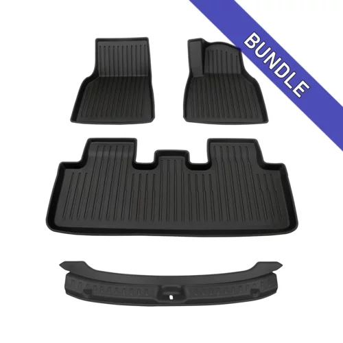Bundle: All-Weather Floor Mats + Boot Sill Protector ~ Model Y (2025)