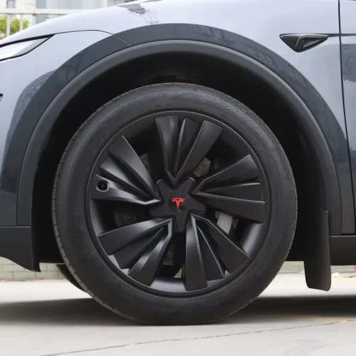 Alternative view of 19" Blackstorm Hubcaps ~ Model Y (2025-2026)
