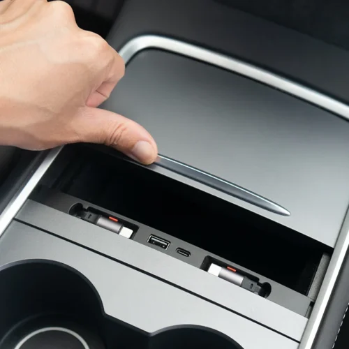 Alternative view of Phone Charging Station ~ Model Y (2022-2024) / Model 3 (2021-2023)