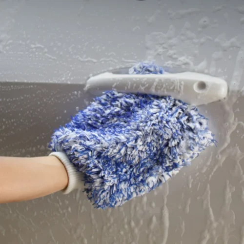 Microfibre Car Wash Mitts - 2 Pack - Image 7